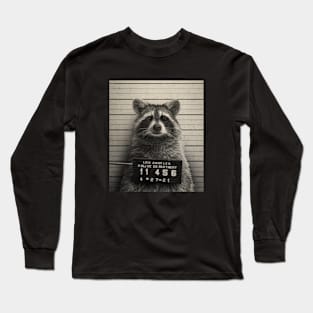 Mugshot Series 4 (Raccoon) by Buck Tee Long Sleeve T-Shirt
